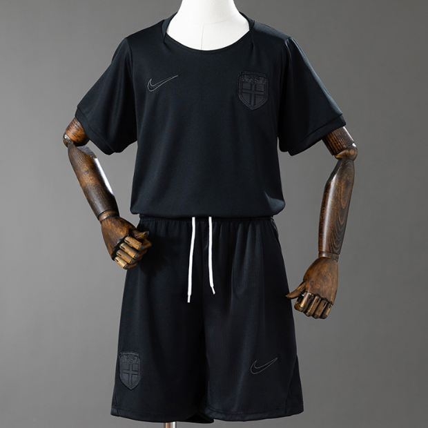 2026 FIFA World Cup Norway Away Kids Soccer Kits Shirt With Shorts